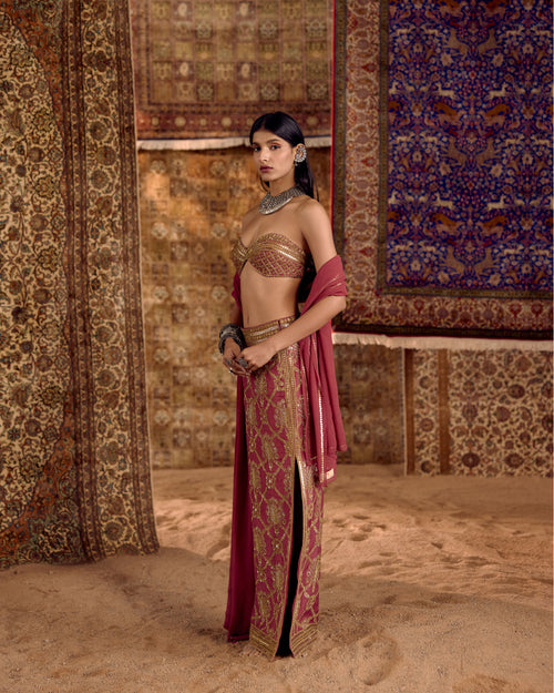 AFSAN E ZAR LEHENGA SET