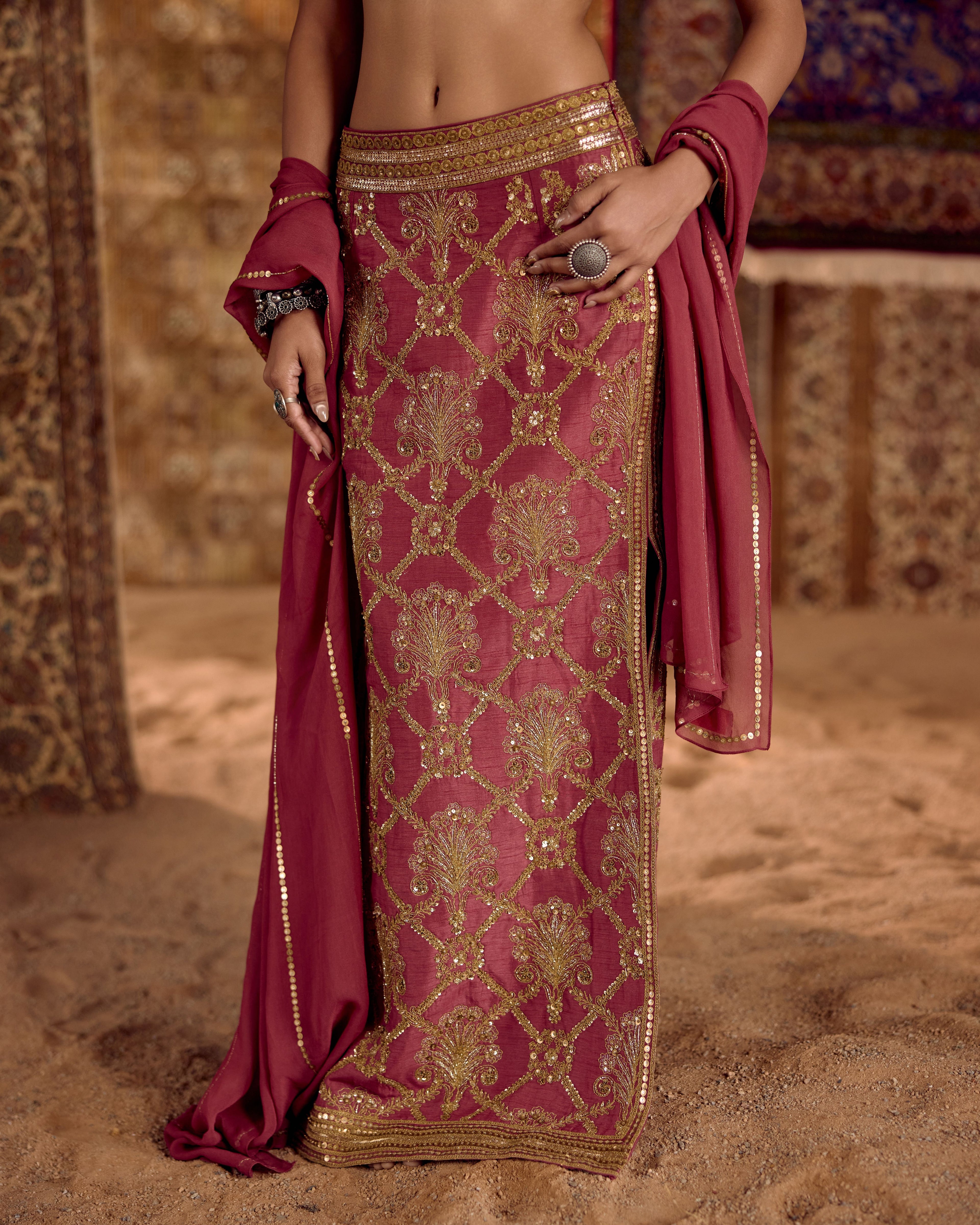AFSAN E ZAR LEHENGA SET