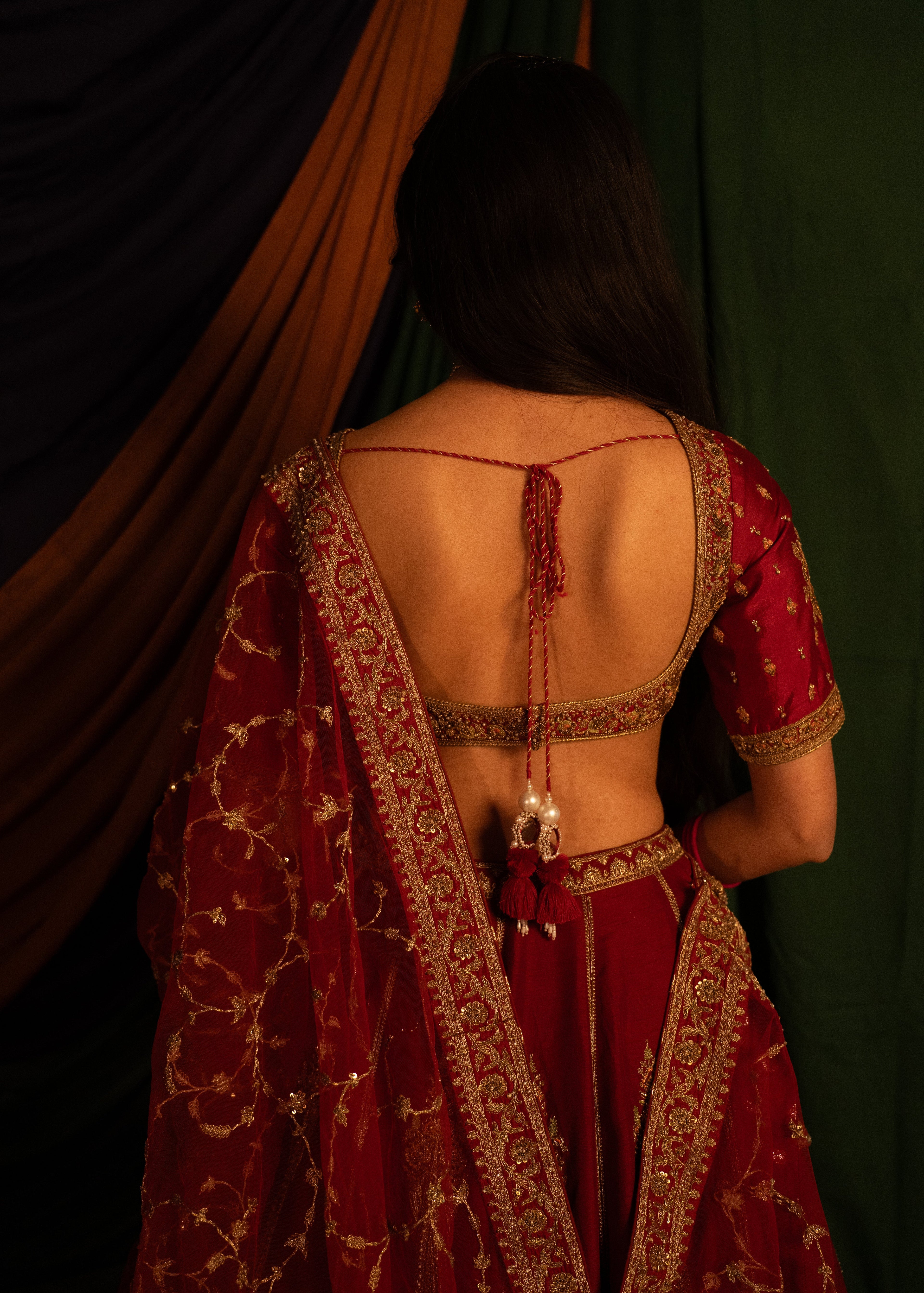 Surkh Rang Lehenga Set
