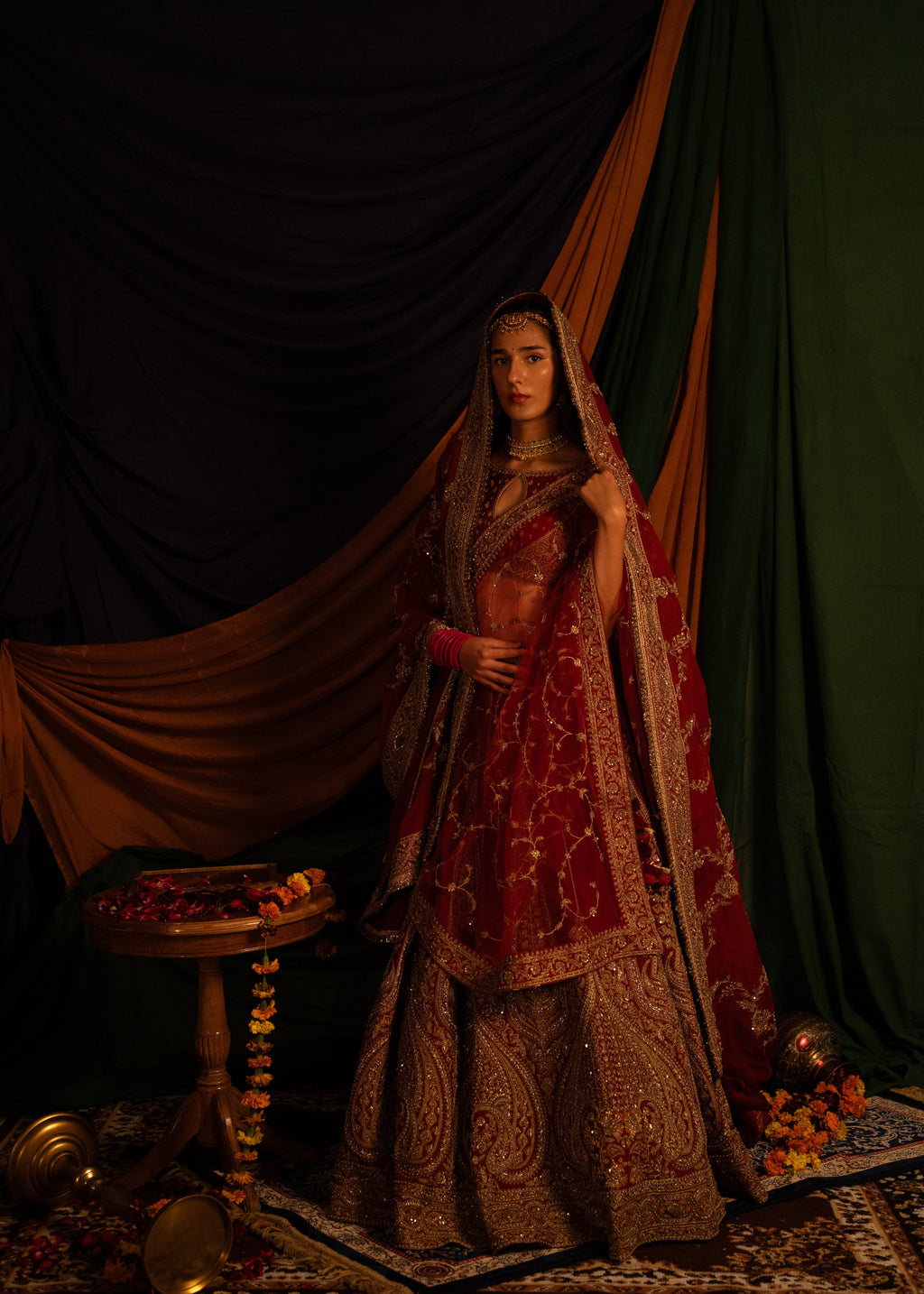 Surkh Rang Lehenga Set