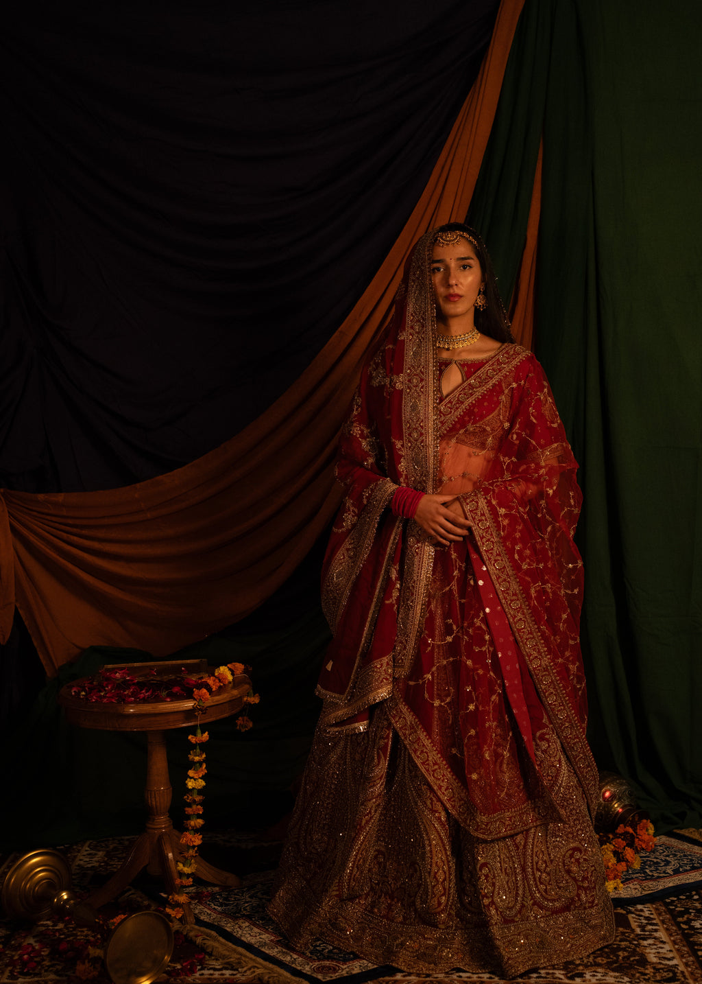 Surkh Rang Lehenga Set
