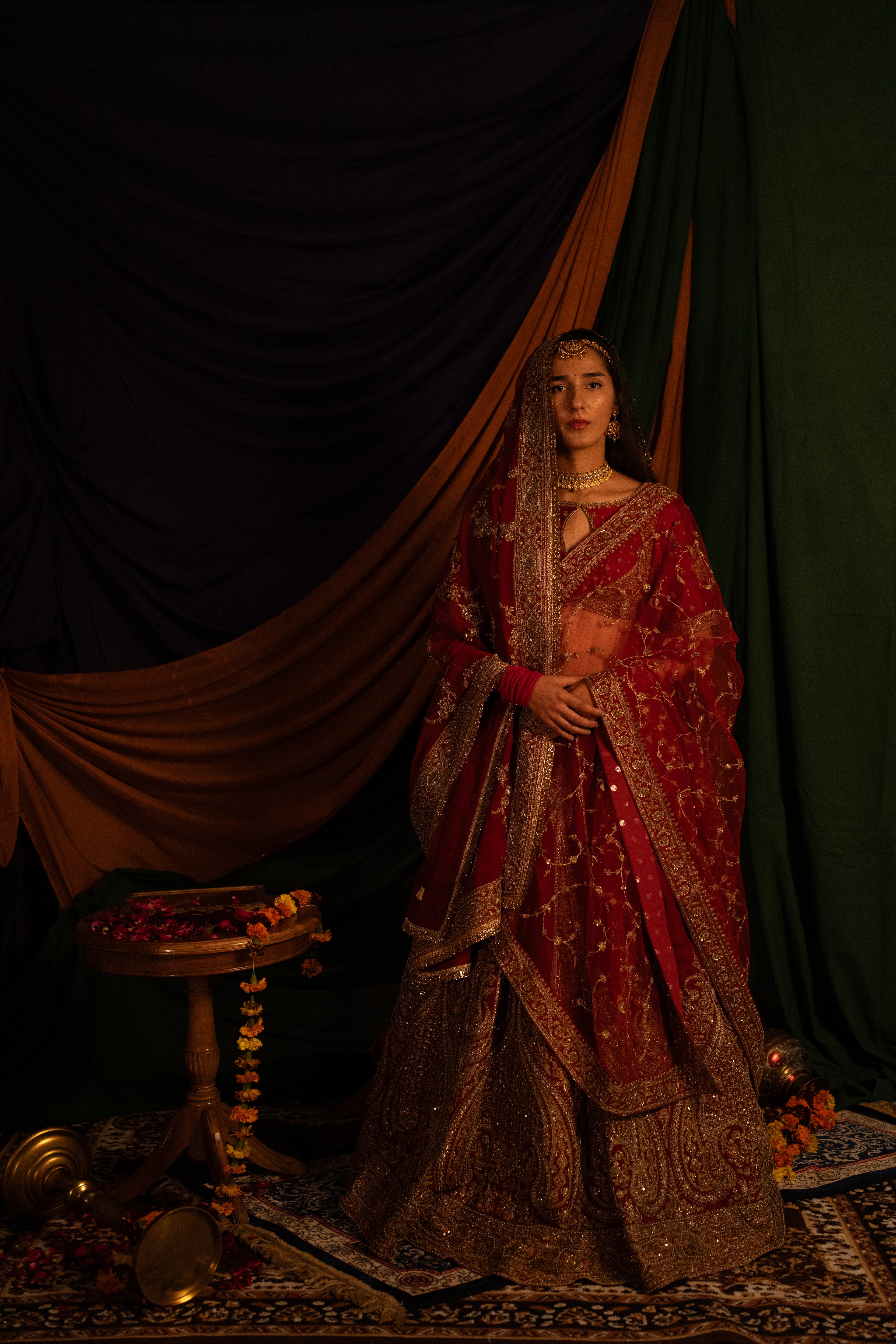 SURKH RANG LEHENGA SET