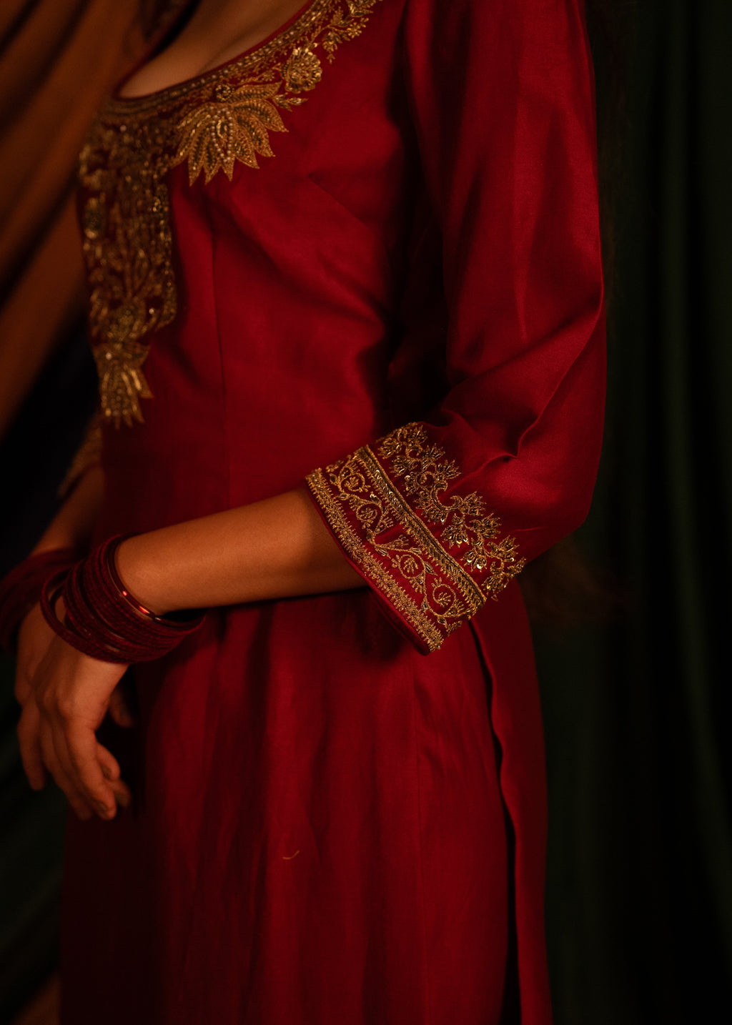 Rakt Pusp Kurta Set