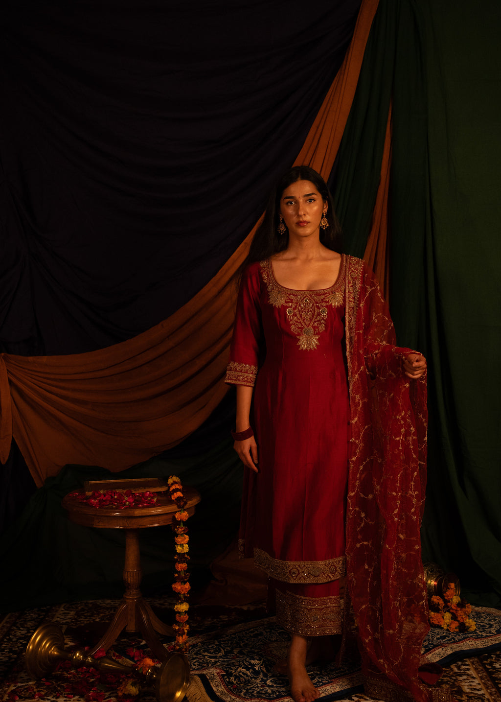 Rakt Pusp Kurta Set