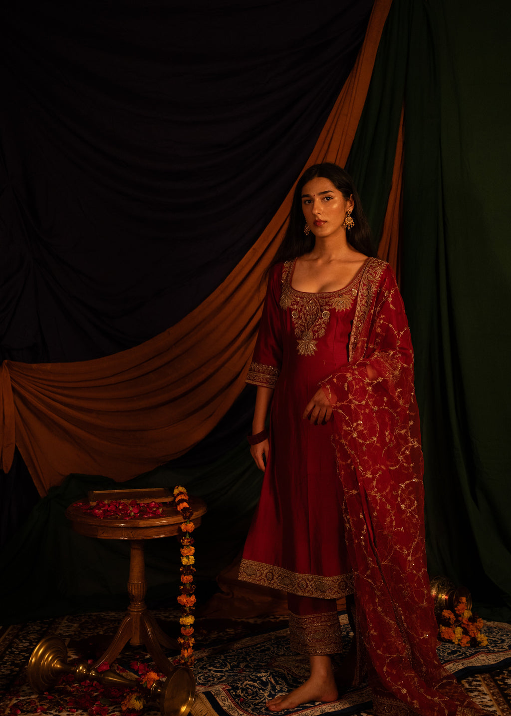 Rakt Pusp Kurta Set